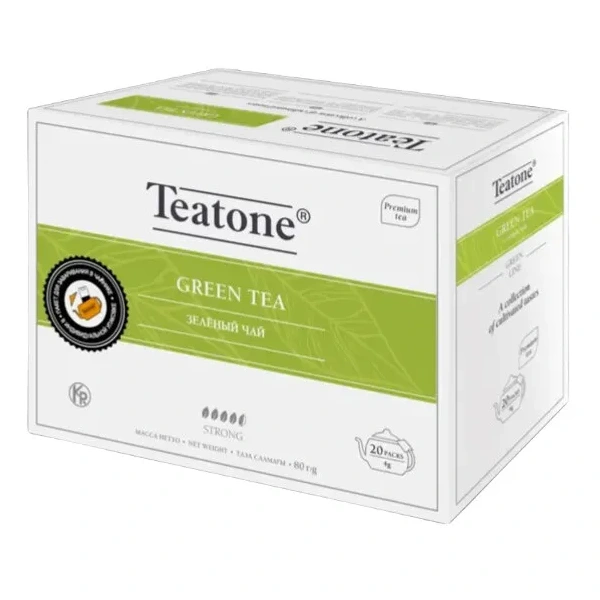TEATONE Herbata zielona (Green Tea) 20 Packs