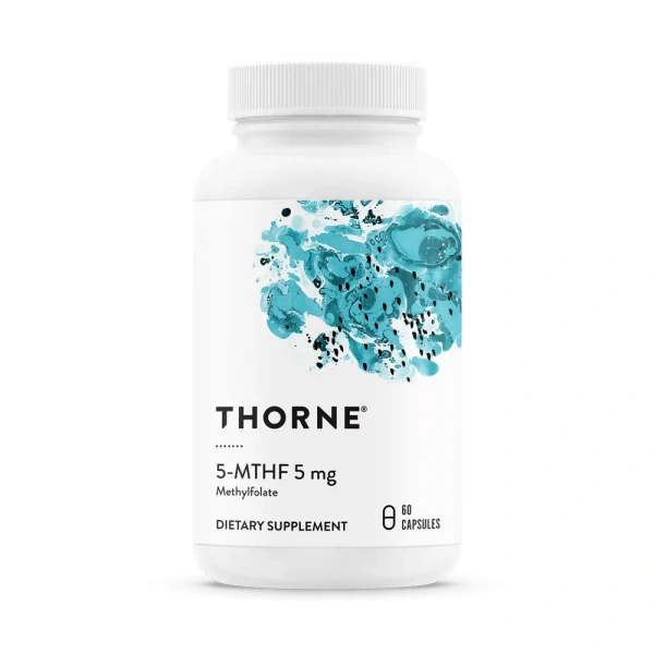 THORNE 5-MTHF 5mg Methylfolate - 60 vegetarian capsules