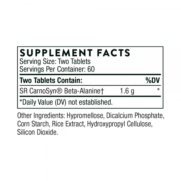 THORNE Beta Alanine-SR (NSF Certified for Sport) 120 vegetarian tablets