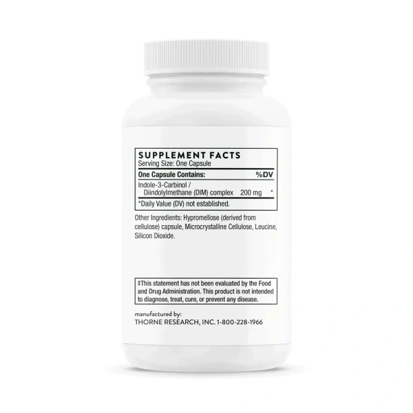 THORNE Indole 3-Carbinol (Liver and Female Reproductive Health Support) 60 Vegetarian Caps