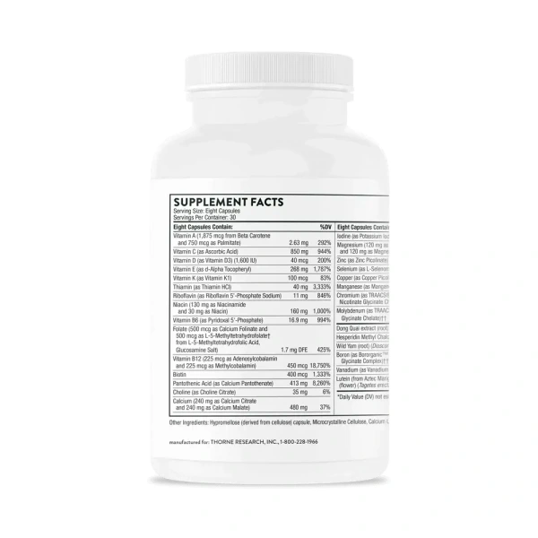 THORNE Meta-Fem (A Comprehensive Multi-Vitamin / Mineral Supplement for Women Age 40+) 240 vegetarian capsules