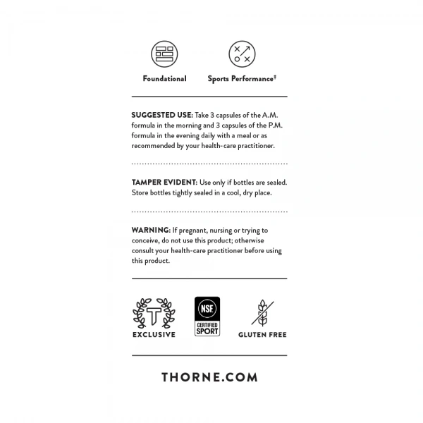 THORNE Multi-Vitamin Elite - NSF Certified for Sport (multiwitamina dla sportowców) 2 x 90 kapsułek
