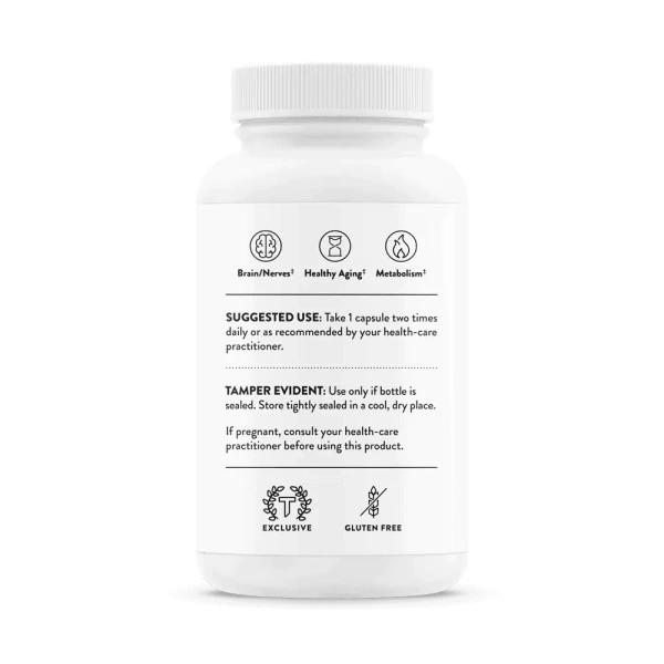 THORNE NiaCel-250 (Rybozyd Nikotynamidu) 60 kapsułek wegetariańskich