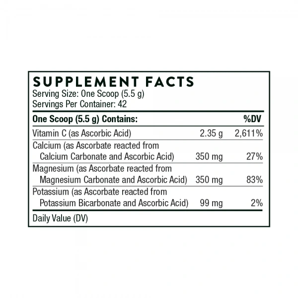 Thorne Research Buffered Vitamin C Powder (Buforowana Witamina C) 132g