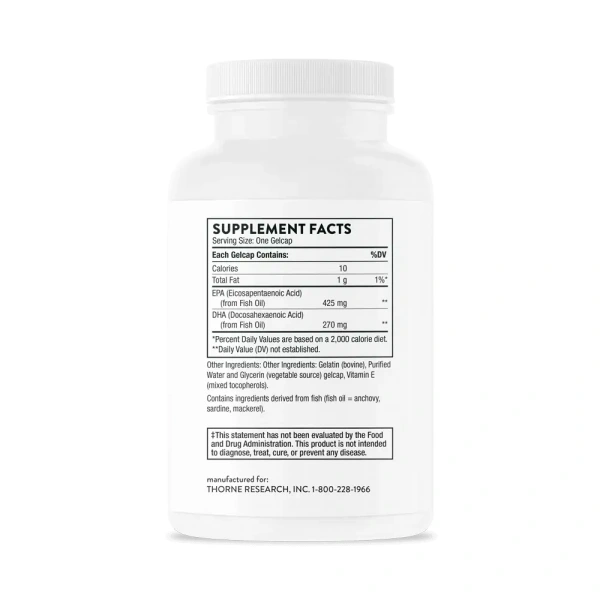 THORNE RESEARCH Super EPA - NSF Certified for Sport (Omega-3 EPA DHA) 90 Gelcaps