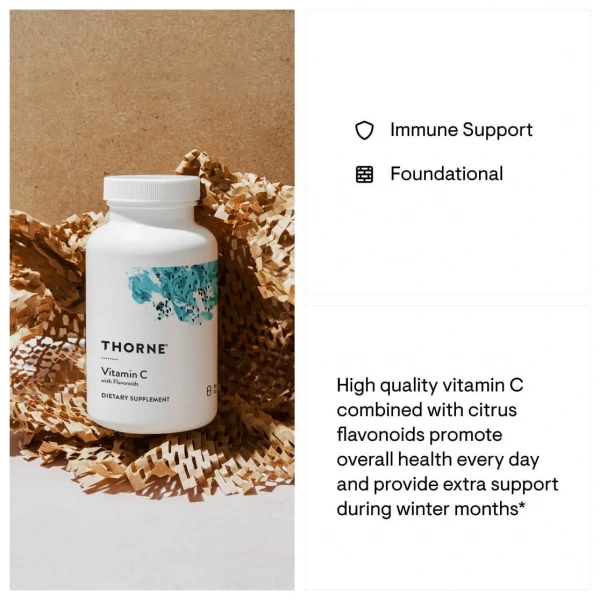 THORNE Vitamin C with Flavonoids - 90 vegetarian capsules
