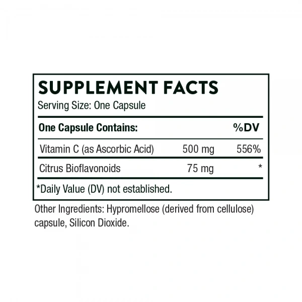 THORNE Vitamin C with Flavonoids - 90 vegetarian capsules