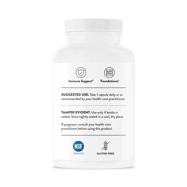 THORNE Ascorbic Acid ( Vitamin C) 250 Vegetarian capsules
