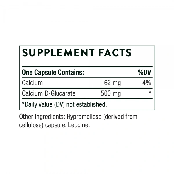 THORNE RESEARCH Calcium D-Glucarate (Wapń, Wsparcie wątroby) 90 Kapsułek wegetariańskich