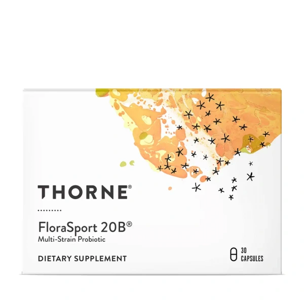 THORNE RESEARCH FloraSport 20B (Probiotic for Athletes) 30 Vegetarian Capsules