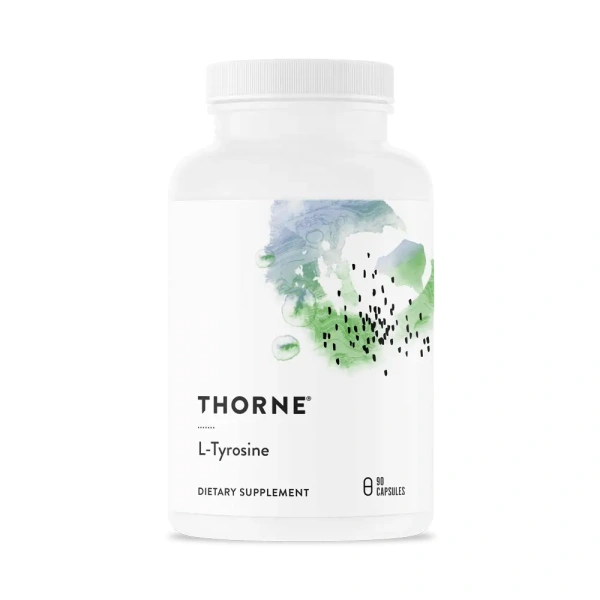 THORNE RESEARCH L-Tyrosine (Thyroid Support, For Stress) 90 Vegetarian Capsules