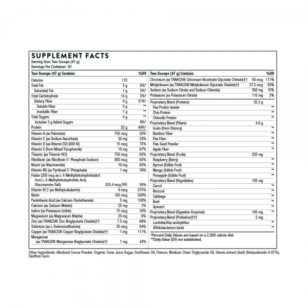 THORNE RESEARCH MediPro Vegan (Suplement Białkowo-Witaminowy dla Vegan) Czekolada 1410g