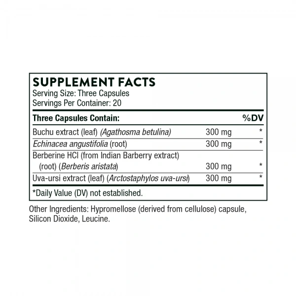 THORNE RESEARCH Uristatin (Zdrowie dróg moczowych) 60 Kapsułek wegetariańskich
