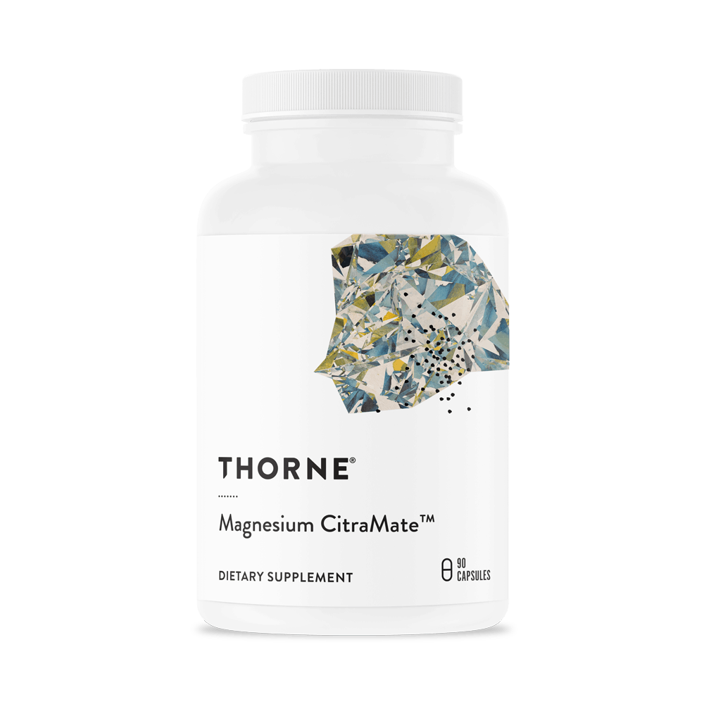 THORNE Magnesium CitraMate (Cytrynian Magnezu + Jabłczan Magnezu) 135mg - 90 kapsułek wegetariańskich