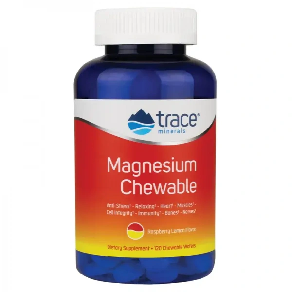 TRACE MINERALS Magnesium Chewables (Magnez, Minerały śladowe) 120 Chewable Wafers