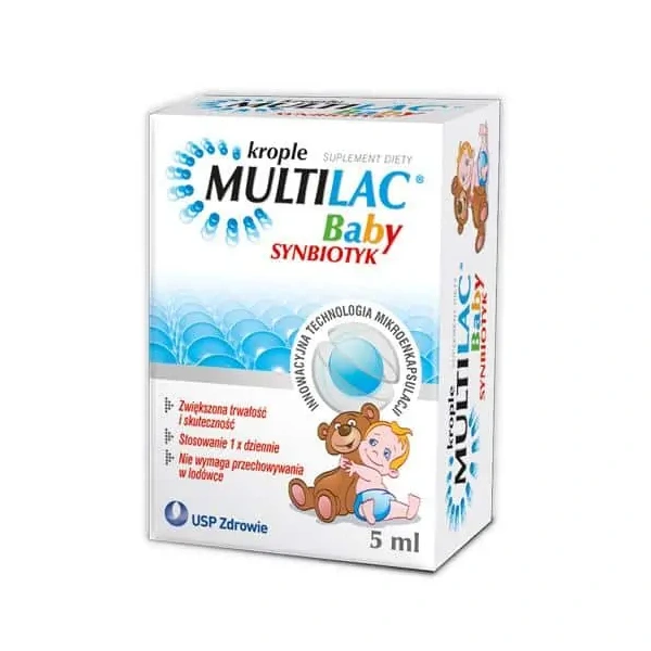 MULTILAC Baby Synbiotic (Probiotic + Prebiotic, Gastrointestinal support) 5ml