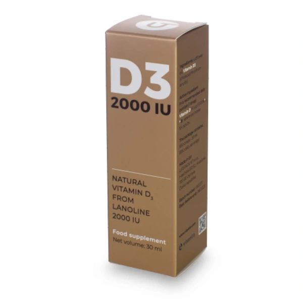VISANTO D3 2000IU (Natural Vitamin D3 from Lanolin) 30ml
