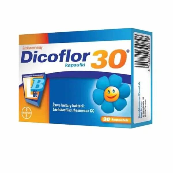 BAYER Dicoflor 30 (Probiotyk dla dzieci) 30 Kapsułek