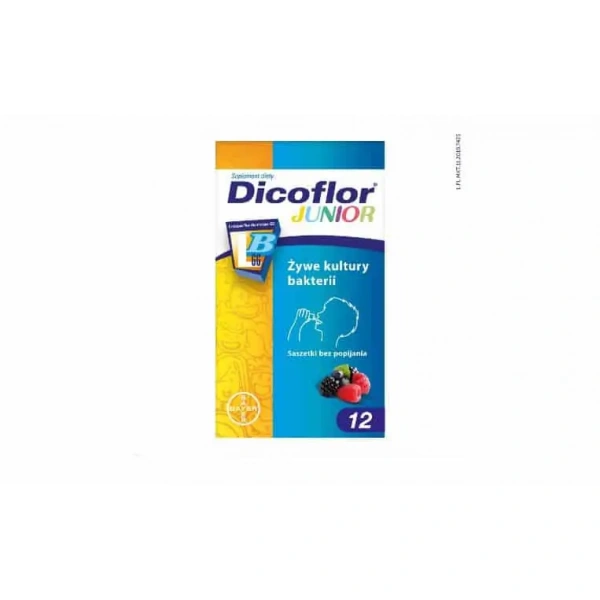 BAYER Dicoflor Junior (Probiotyk dla dzieci i dorosłych) 12 saszetek doustnych