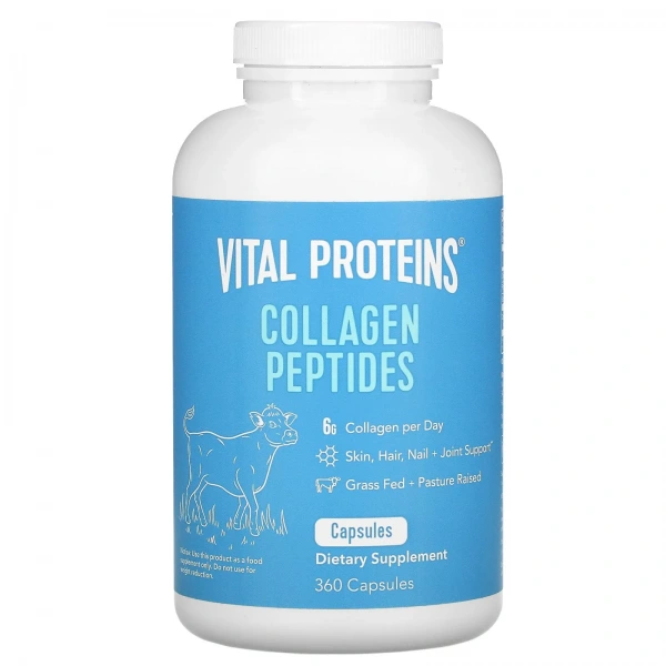 VITAL PROTEINS Collagen Peptides (Kolagen Peptydy - Włosy/Skóra/Paznokcie/Stawy i Kości) 360 Kapsułek