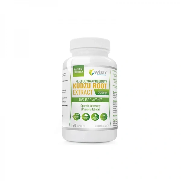 WISH Pharmaceutical Kudzu Root Extract 500mg (Menopause support) 120 Tablets