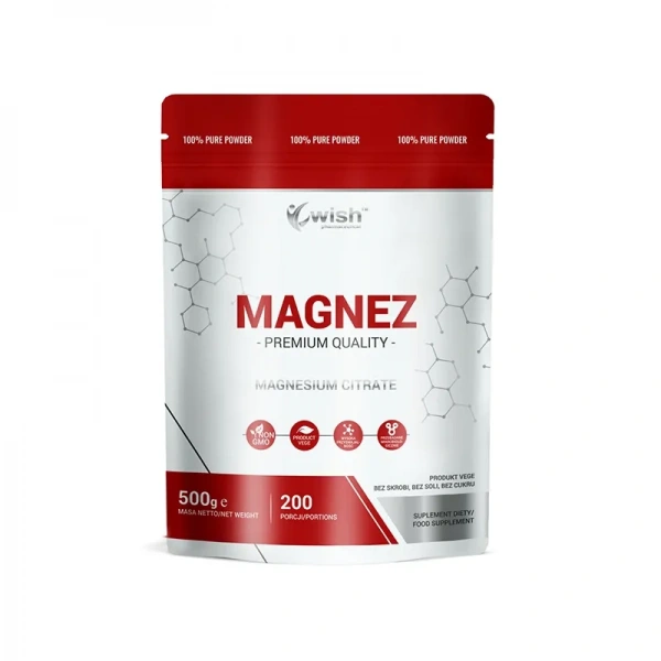 WISH Pharmaceutical Magnez (Cytrynian magnezu) 500g