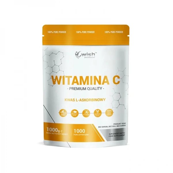WISH Pharmaceutical Witamina C (Kwas L-Askorbinowy) 1000g