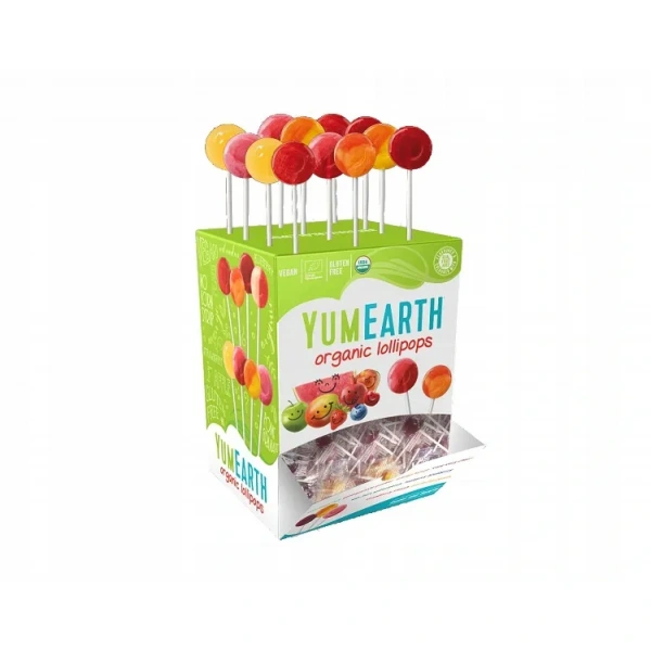 YUMEARTH Lizaki owocowe EKO (Fruit lollipops EKO) 10 Pieces
