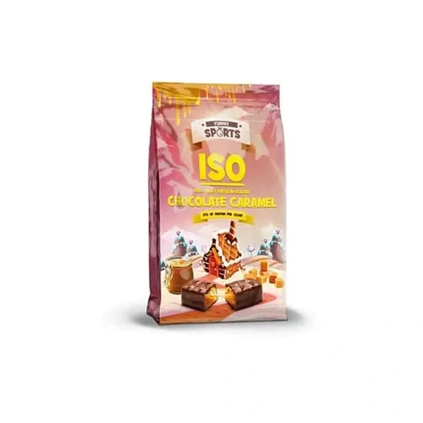 YUMMY SPORTS Isolate Whey Protein 90% (Izolat Białka) 891g Chocolate Caramel