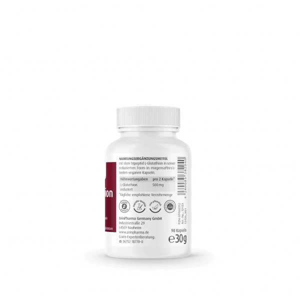 ZEIN PHARMA L-Glutathione (Reduced L-Glutathione) 90 Capsules