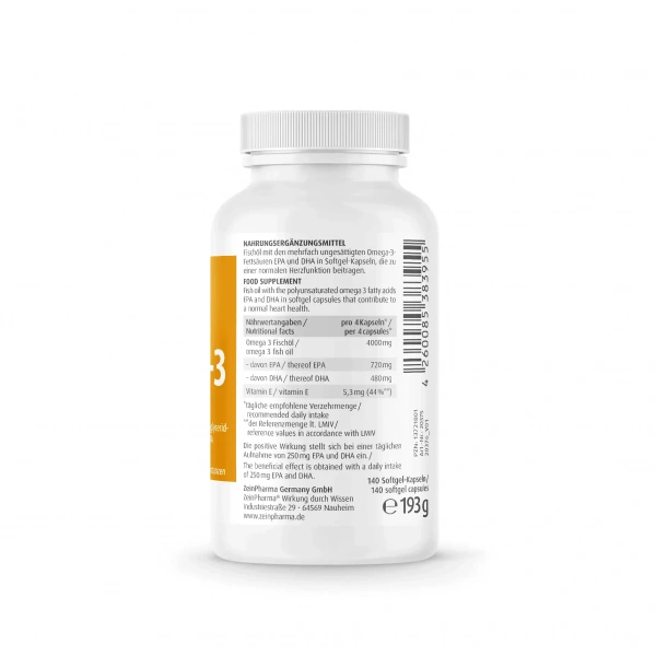 ZEIN PHARMA Omega-3 1000mg  (EPA, DHA) 140 capsules