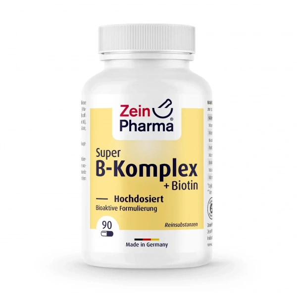 ZEIN PHARMA Super B-Komplex + Biotin 300mg (B-Complex + Biotin) 90 Vegan Capsules