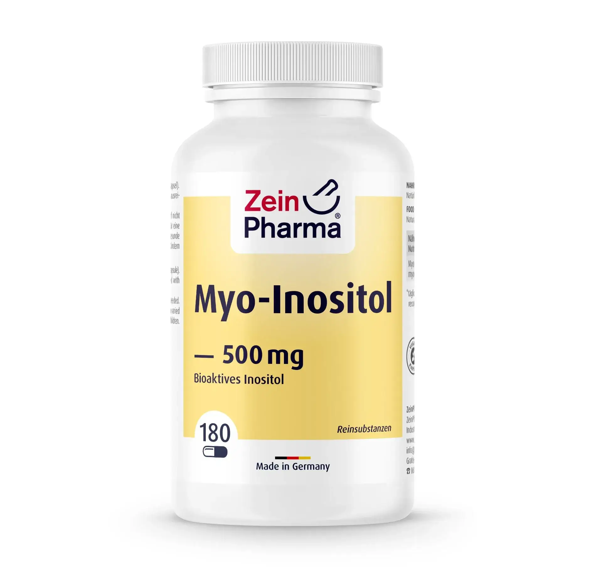 Zein Pharma Myo-Inositol 500Mg 180 Vegan Capsules - Low Price