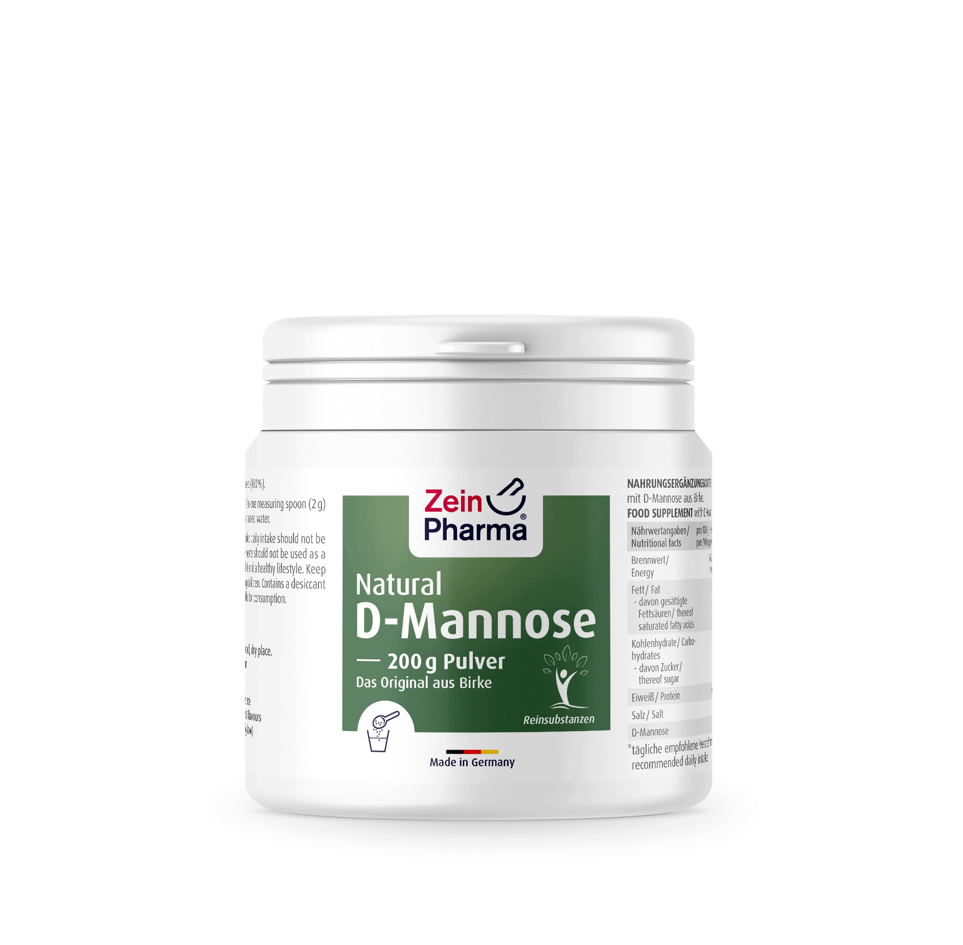 ZEIN PHARMA Natural D-Mannose Powder (D-Mannoza) 200g