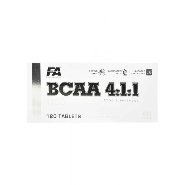 FA NUTRITION BCAA 4: 1: 1 1100 (Amino Acid Complex) 120 Tablets