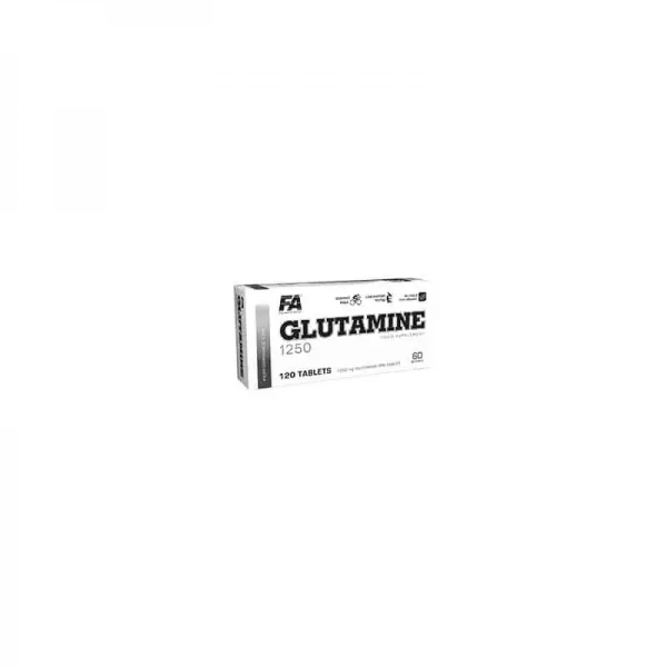 FA Nutrition Glutamine 1250 (Glutamine, Regeneration and Rebuild) 120 vegetarian capsules