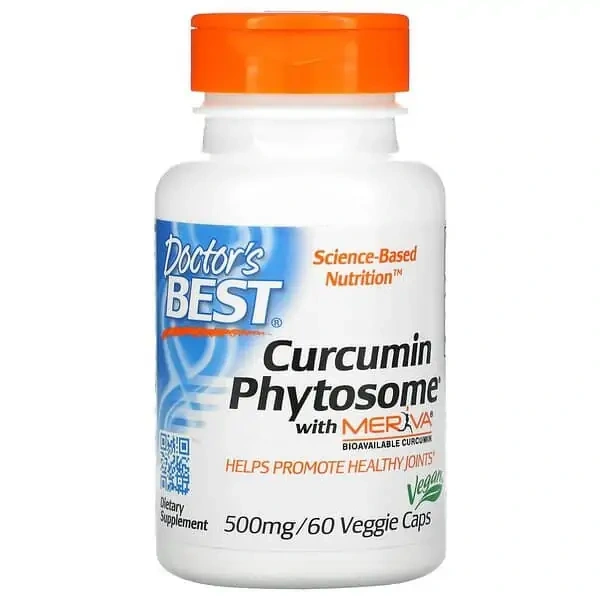Doctor's Best Curcumin Phytosome with Meriva 500mg 60 Vegetarian Capsules