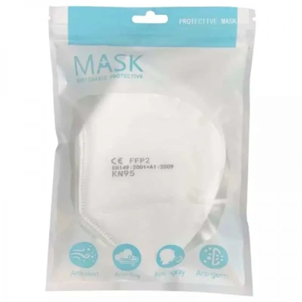 Protective Face Mask KN95 FFP2 - Protection against Dust, Steam and Smog - 10 Pieces