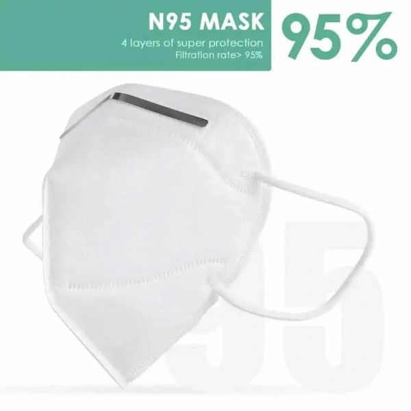 Protective Face Mask KN95 FFP2 - Protection against Dust, Steam and Smog - 1 Piece
