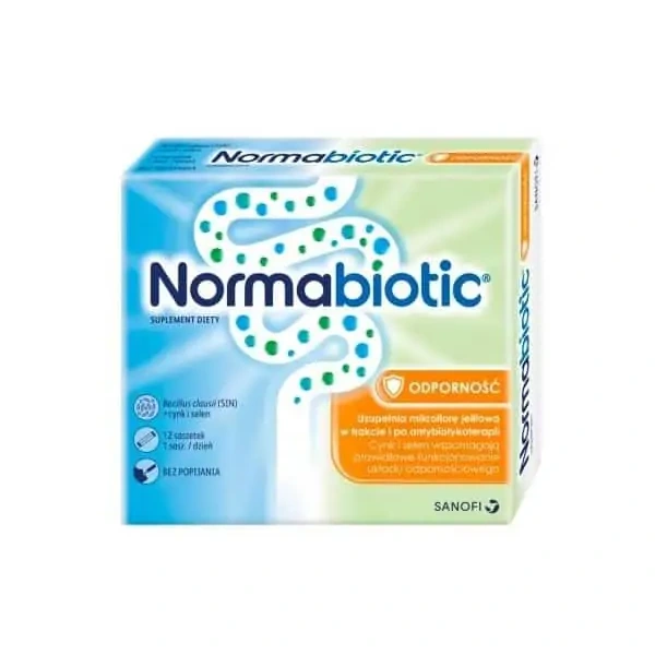 Normabiotic Odporność (W trakcie i po antybiotykoterapii) 12 Saszetek