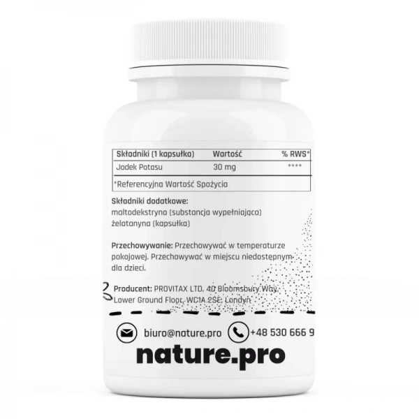 naturePRO IODINE Potassium iodide 30mg 30 capsules
