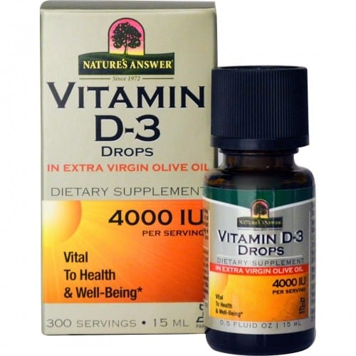 Natures Asnwer Liquid Vitamin D3 Drops Witamina D3 W Kroplach 4000iu 15ml Niska Cena Sprawdź Opinie I Dawkowanie