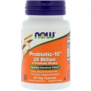 NOW FOODS Probiotic-10 25 Billion (Probiotyk)  50 kapsułek wegańskich