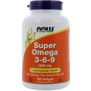 NOW FOODS Super Omega 3-6-9 1200mg - 180 kapsułek żelowych