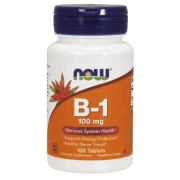 NOW FOODS Vitamin B1 (Witamina B1 - Tiamina) 100mg- 100 tabletek wegańskich