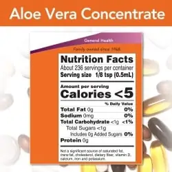 NOW FOODS Aloe Vera Concentrate (Koncentrat z liści aloesu) 118ml
