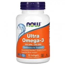 NOW FOODS Ultra Omega-3 500 EPA 250 DHA (Kwasy OMEGA-3, EPA, DHA) 90 Kapsułek żelowych