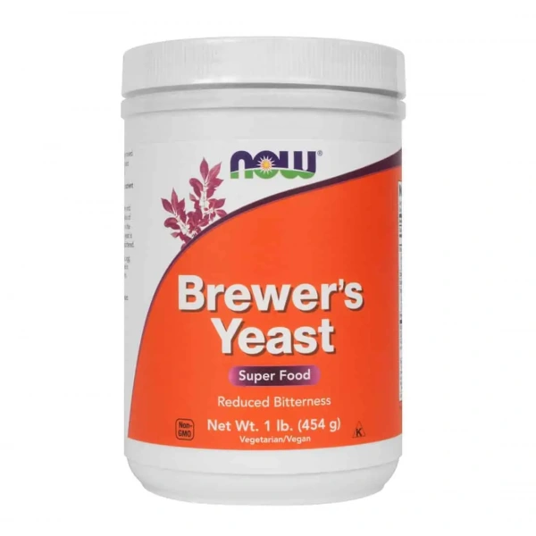 NOW FOODS Brewer's Yeast Powder (Drożdże Piwne) - 454g wegański
