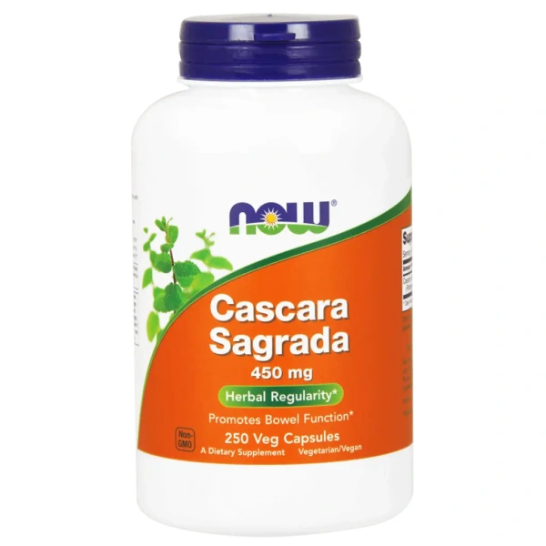 NOW FOODS Cascara Sagrada 450mg - 250 vegan caps