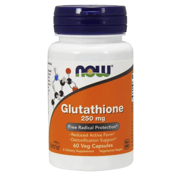 NOW FOODS Glutathione (Glutation) 250mg - 60 kapsułek wegańskich
